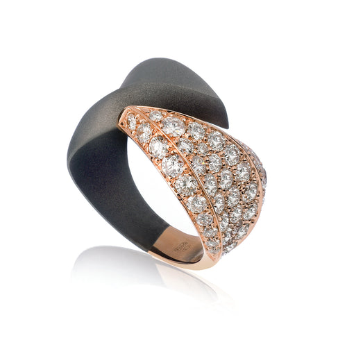 Abbraccio Leaf Ring