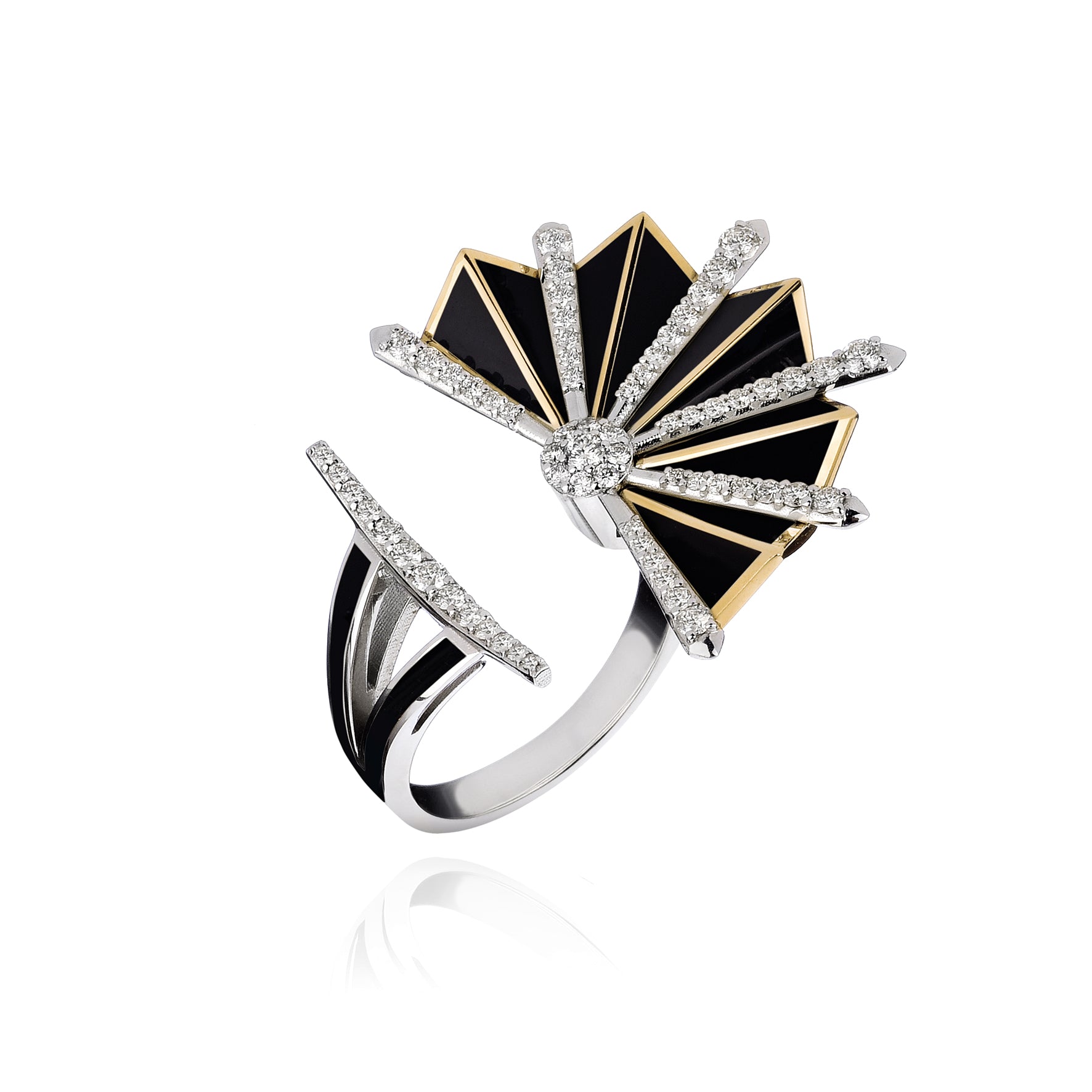 Amaranta Mini Ventaglio Enamel Ring