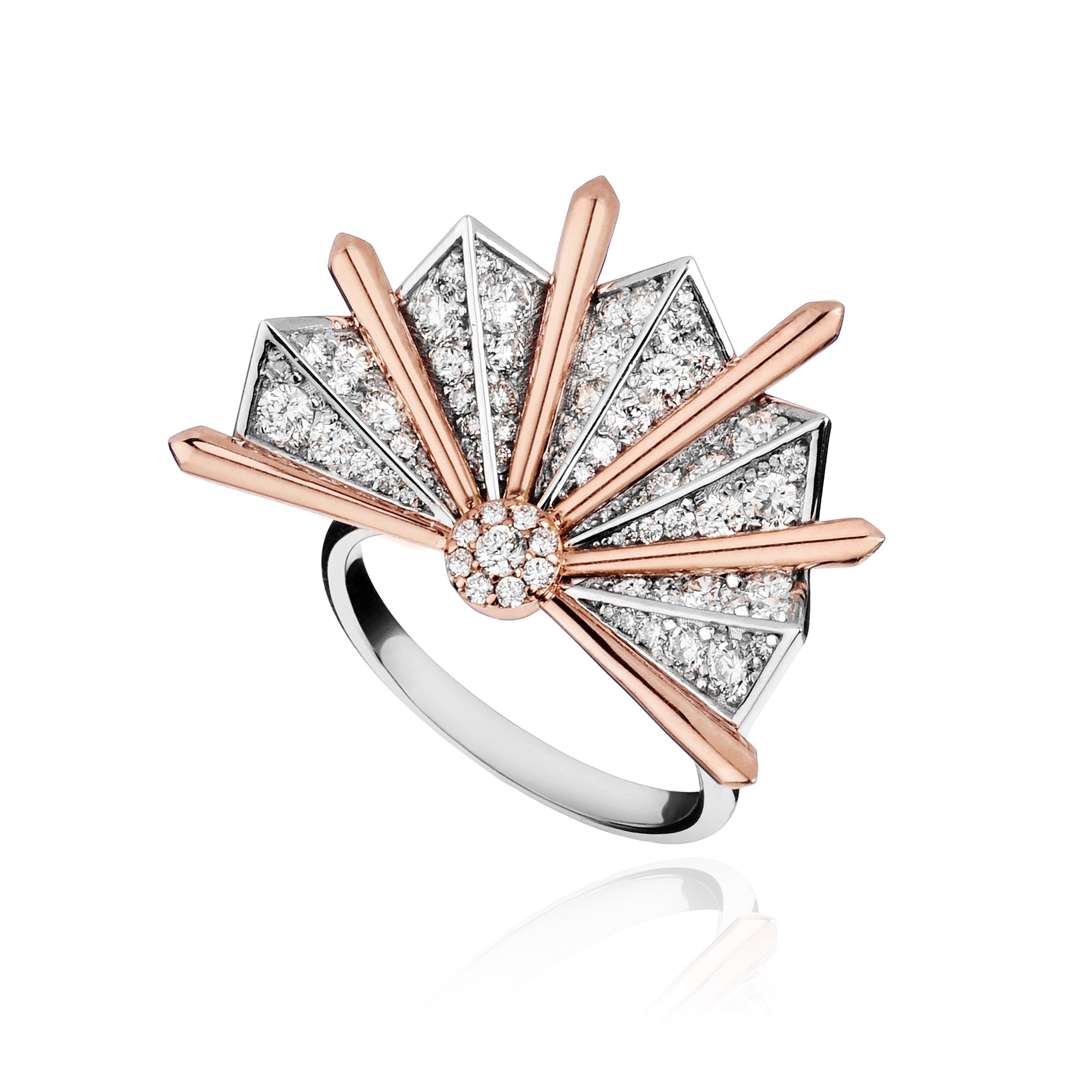 Amaranta Ventaglio Pave' Ring