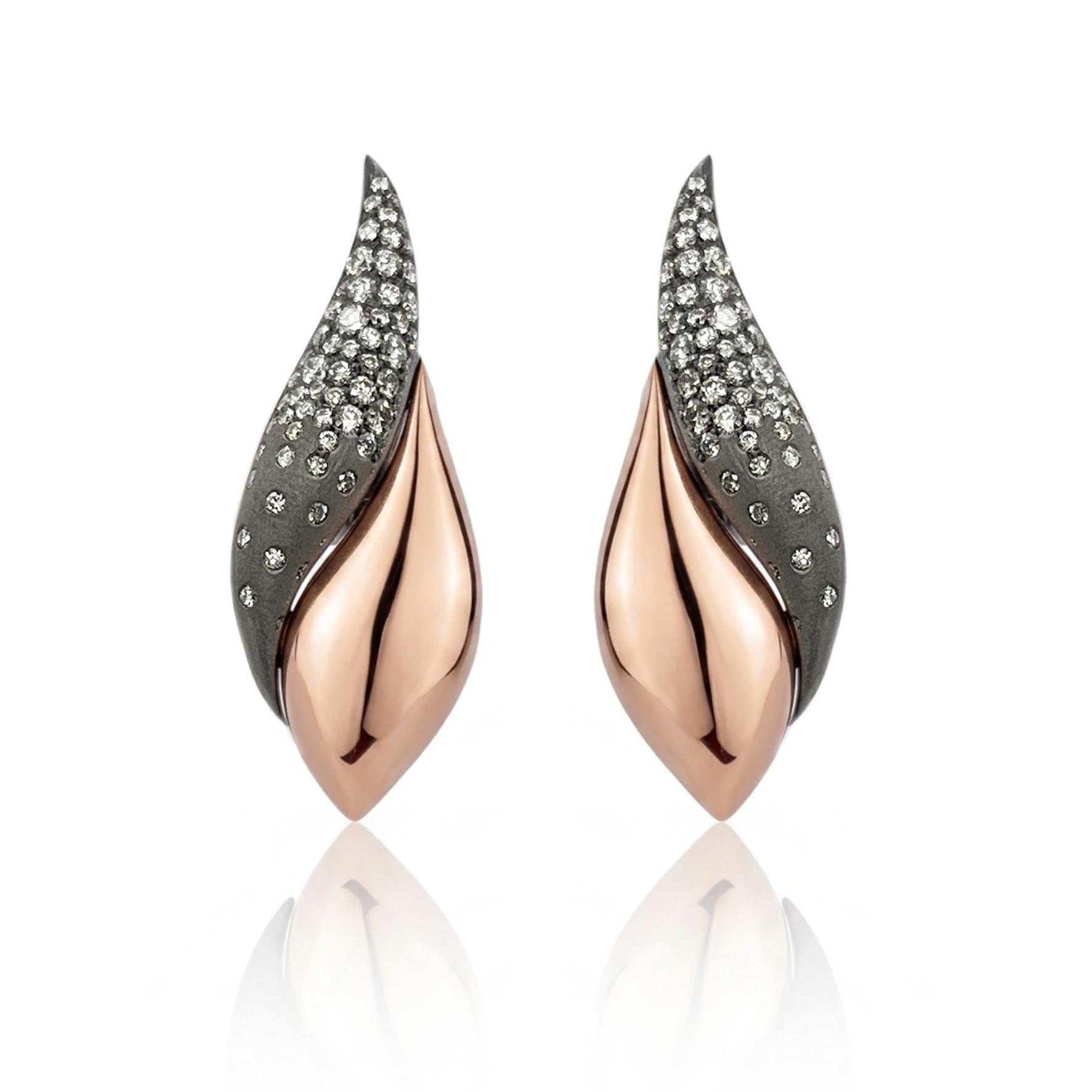 Abbraccio Constellation Petite Leaf Earrings
