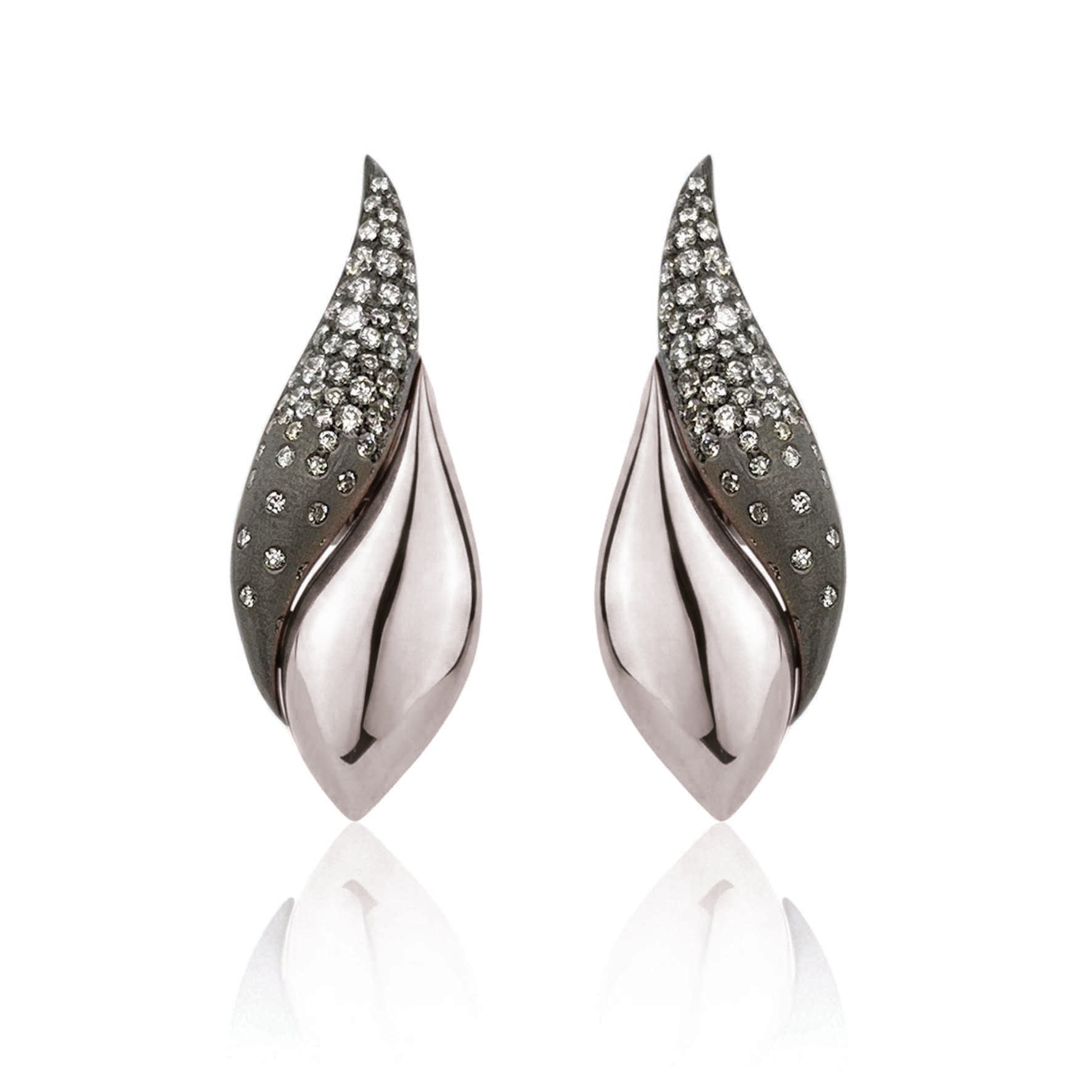 Abbraccio Constellation Petite Leaf Earrings