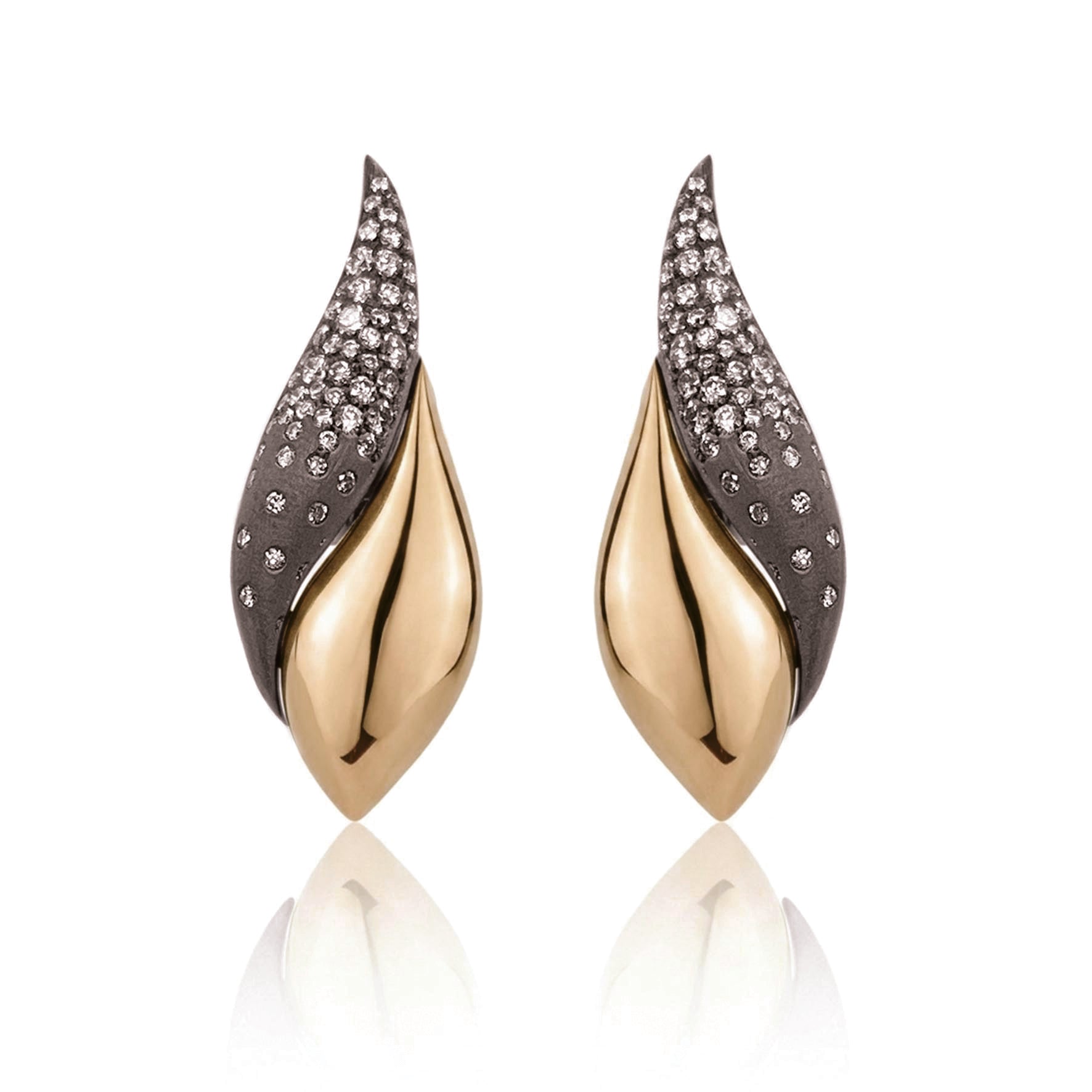 Abbraccio Constellation Petite Leaf Earrings