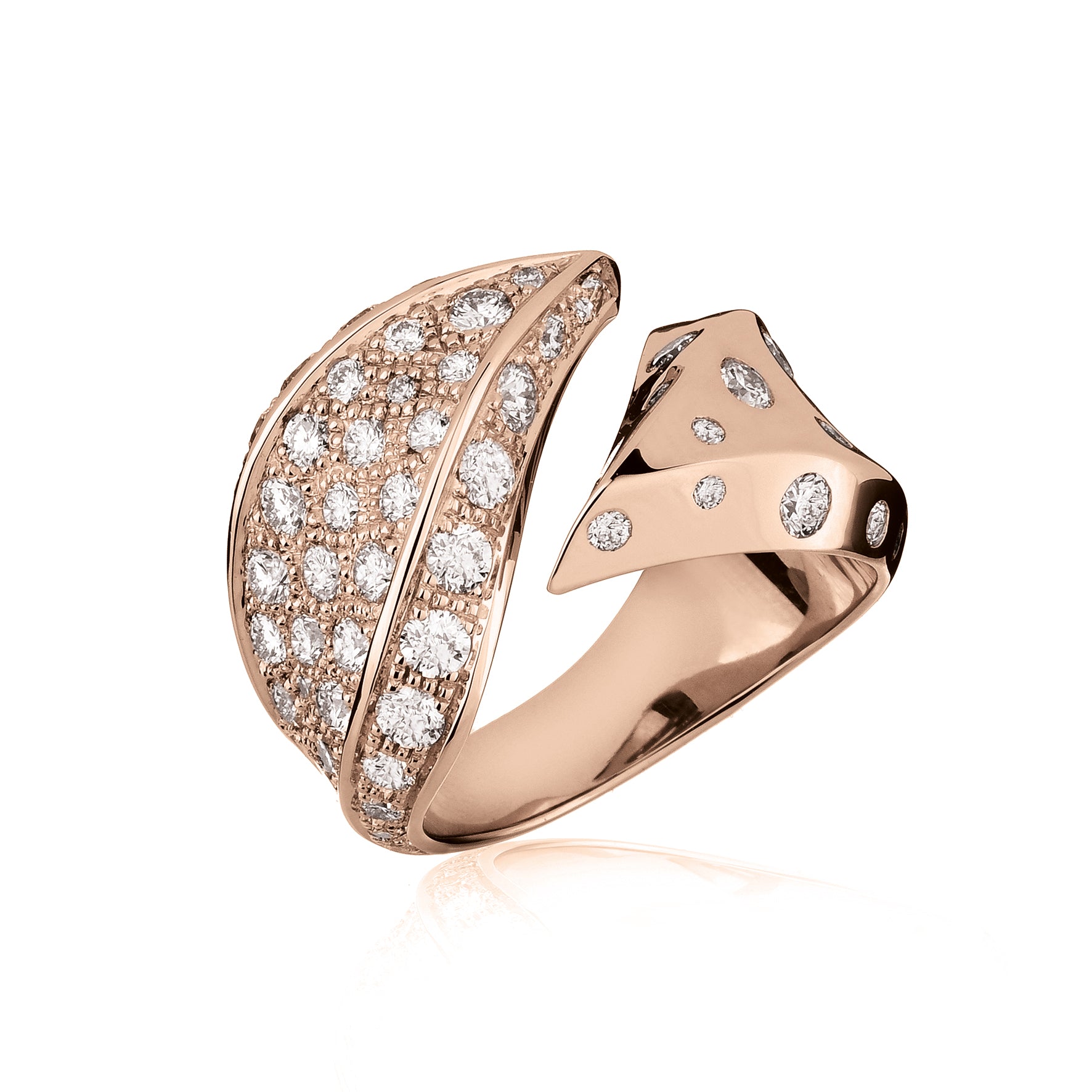 Abbraccio Leaf Ring- Éclat