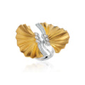 Plisse' Twin Bloom Ring