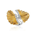 Plisse Twin Bloom Constellation Ring