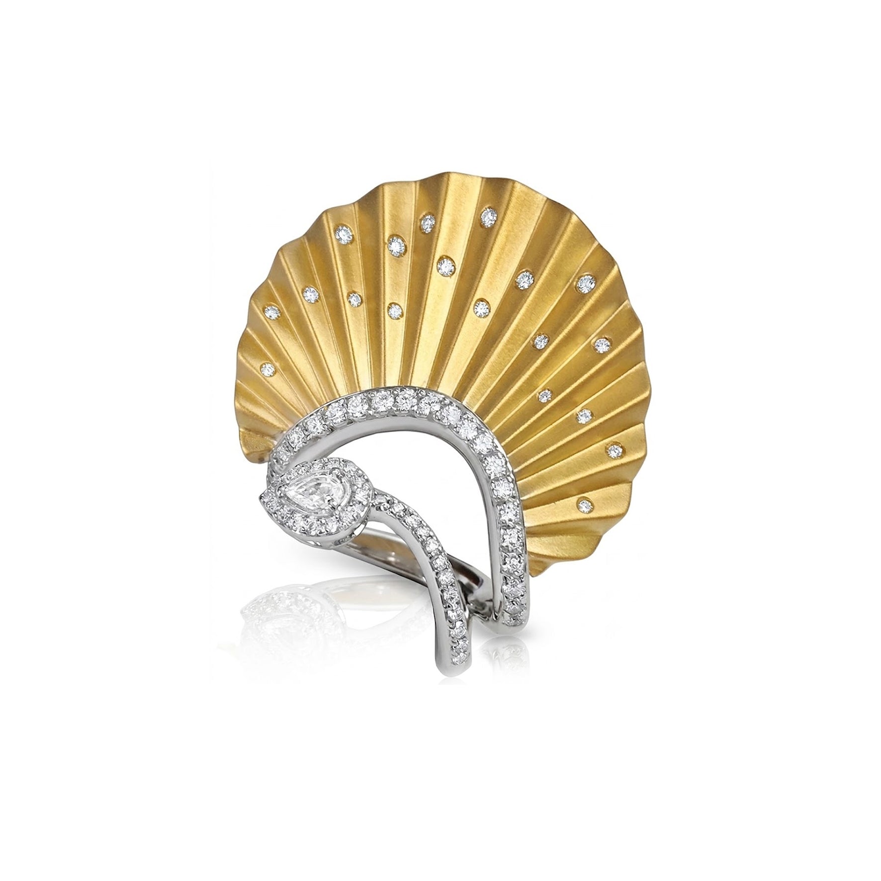 Plisse Bloom Constellation Ring