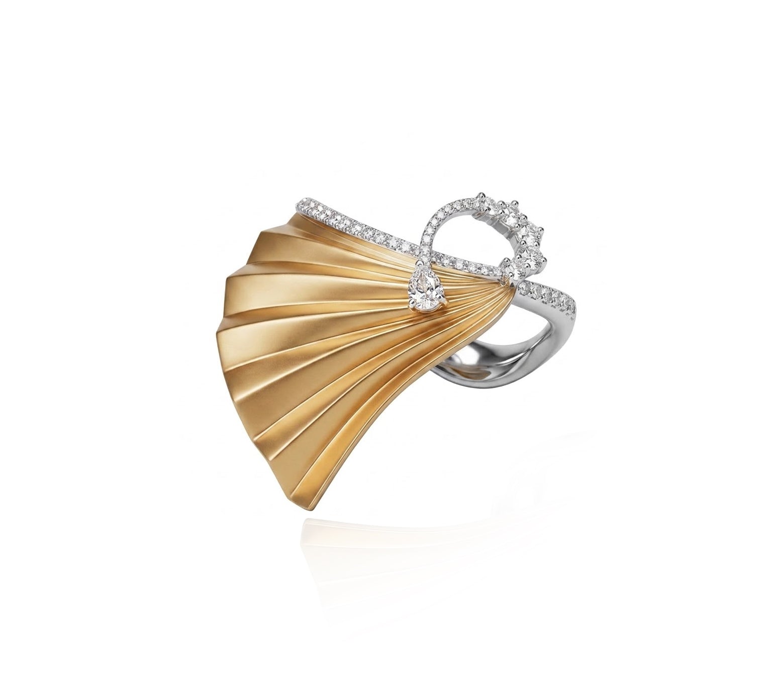 Plisse Blossom Ring