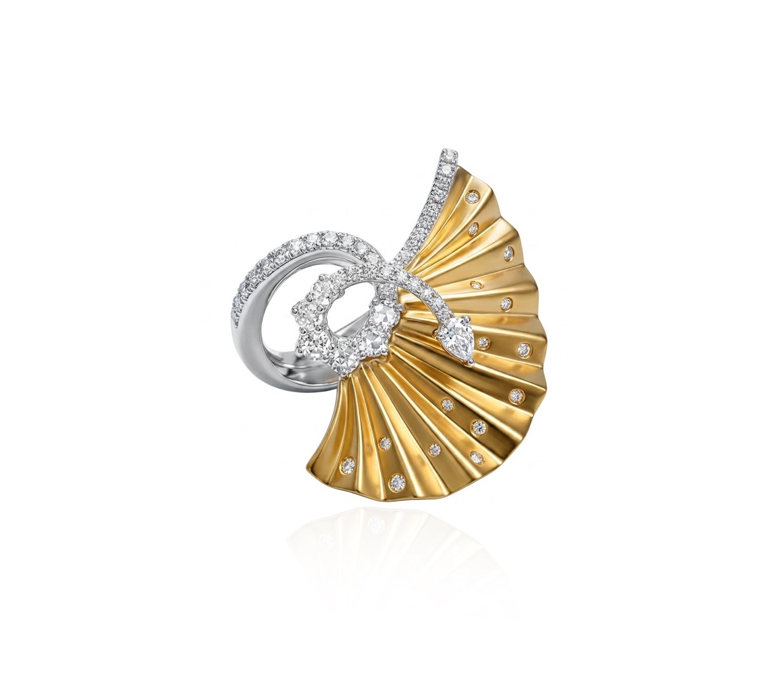 Plisse Entwine Constellation Ring