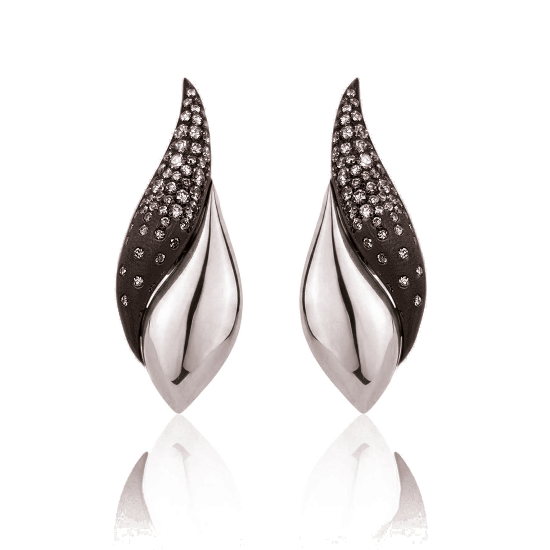 Abbraccio Constellation Petite Leaf Earrings