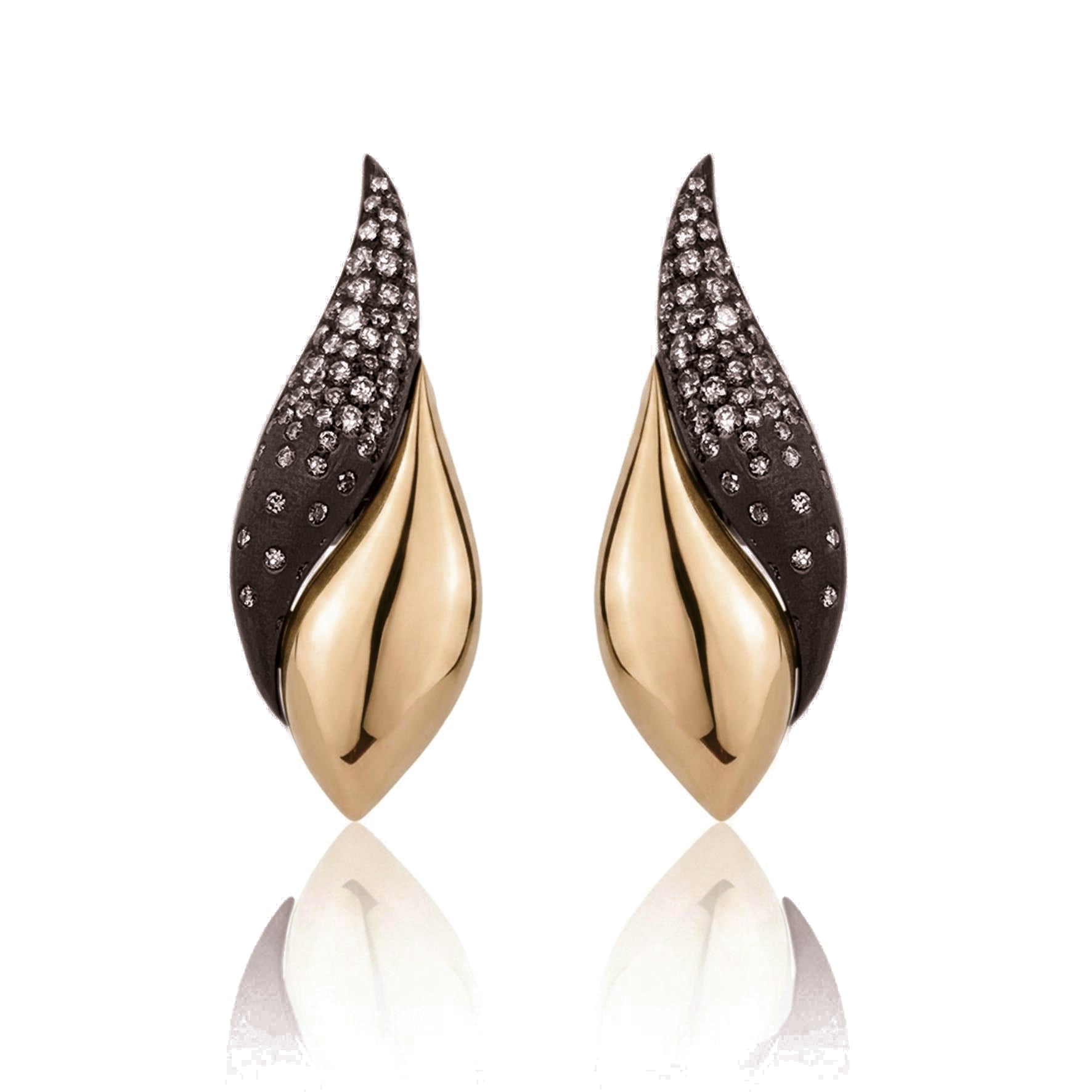 Abbraccio Constellation Petite Leaf Earrings