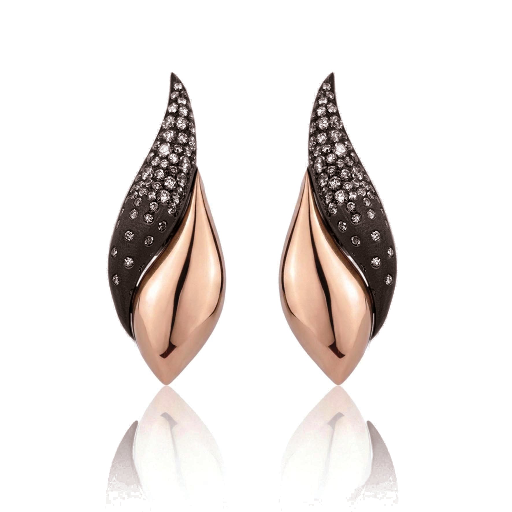 Abbraccio Constellation Petite Leaf Earrings